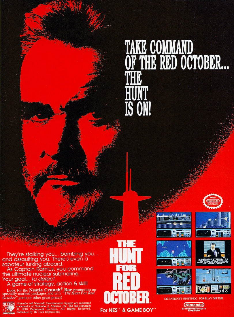 Video Game Ad of the Day The Hunt for Red October