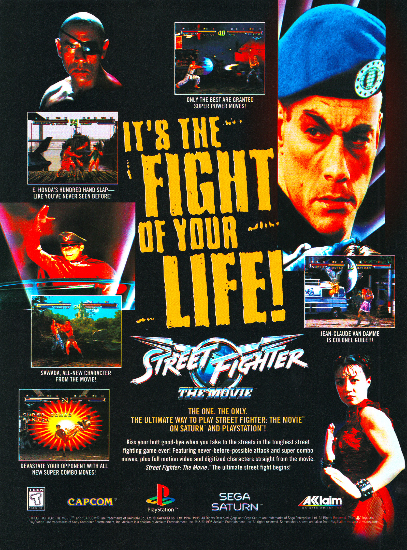 Video Game Ad of the Day: Street Fighter: The Movie1600 x 2161